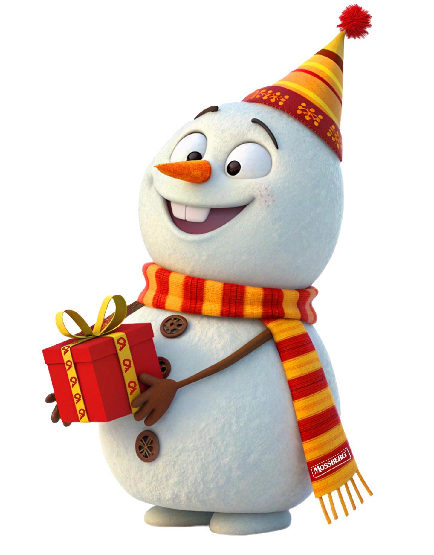 Снеговик с подарком